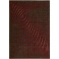 Summerfield Red Abstract Rug (3'6 x 5'6)