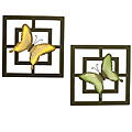 Decorative Metal Butterfly Wall Frames (Set of 2)