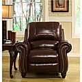 Madison Premium Italian Leather Pushback Recliner