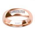 Danhov 14k Rose Gold 3/8ct TDW Diamond Wedding Band (G, VS2)