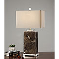 Indoor 2-light Tall Dark Marble Lamp