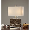 Indoor 2-light Dark Marble Table Lamp