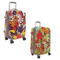 Olympia Blossom 25-inch Fashion Hardside Spinner Upright