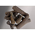 9-piece Ceramic Log Set