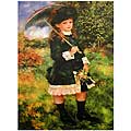 Renoir 'Young Girl with Parasol' Canvas Wall Art (China)