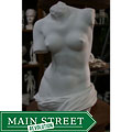 White Bonded Marble Torso of Classic Aphrodite of Melos Sculpture