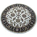 Indo Hand-tufted Ivory Wool Rug (8' Round)