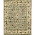 Handmade Beaufort Blue Wool Rug (7'6 x 9'6)