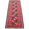 Iranian Hand-knotted Wool Balouchi Rug (3'10 x 10'5)