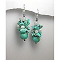 Cluster Turquoise/ Pearl Drop Earrings (Thailand)