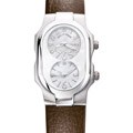 Philip Stein Women's 'Signature' Brown Leather Strap Watch 1-F-FSMOP-CBR
