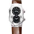 Philip Stein Women's 'Signature' Chocolate Patent Leather Strap Watch 1-G-CB-LCH