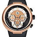 Philip Stein 32-ARG-RBB Men's 'Active' Black Silicone Chronograph Watch