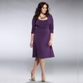 Kiyonna Women's Plus Size Plum 'Flaunt' Cocktail Dress