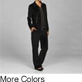 Kaktus Women's Long-sleeve Stud Embellished Velour Warm-ups