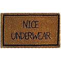 Guideposts relating to Nic ola Jukebox Hand-woven 'Nice Underwear' 18x30 Coconut Fiber Doormat