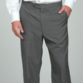 Sansabelt Men's 4 Seasons Grey Flat-front Slacks