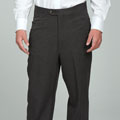 Sansabelt Men's Charcoal Gabardine Twill Trousers