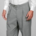 Sansabelt Men's 4 Seasons Check Pleated Slacks