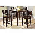 Reezi Solid Wood Brown 5-piece Dining Room Set