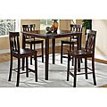 Lenny Solid Wood Brown Two-tone 5-piece Dining Room Set