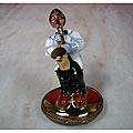 Limoges Hand-painted Jazz Musician Collectible Box