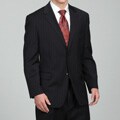 Luca Bertoni Men's Navy Pinstripe Two-button Suit