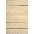 Hand-loomed Ivory Rows Wool Rug (3'6 x 5'6)