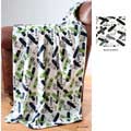 Skateboard Print Microluxe Throw