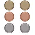 14k White, Yellow and Pink Gold Stud Earrings