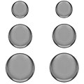 14k White Gold 3, 6 and 8-mm Round Stud Earrings (Pack of 3 Pair)