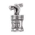 Signature Moments Sterling Silver Golf Bag and Clubs Bead