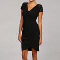 Jessica Simpson Black Wrap Dress