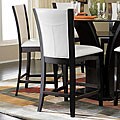 Portman White Faux Leather 24-inch Counter-height Chairs (Set of 2)
