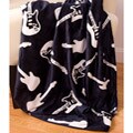 Guitars Print Microluxe Throw