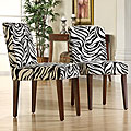 Calista Zebra Print Dining Chairs (Set of 2)