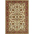 An online guide on antique Hand Hand-tufted Delhi Antique White Border Wool Rug (8' x 10')