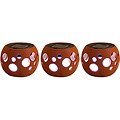Tricod Orange Solar Light Pots (Set of 3)