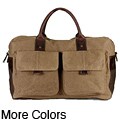 Fossil Wagner 19.5 Inch Waxed Canvas Carry On Duffel Bag