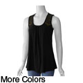 S Max by Adi Women's Scoop Neck Studded Tank Top