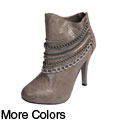 Anne Michelle by Journee Women's Chain High Heel Boots