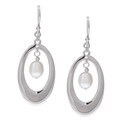 Sterling Silver White Freshwater Pearl Earrings (7-8 mm)