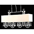 4-light Beige Shade Crystal Chandelier
