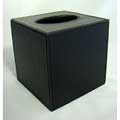 DMA Elements Black Faux Leather Tissue Box Covers (Case of 12)