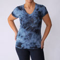 California Bloom Tie Dye Cap Sleeve V-Neck Top