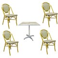 Warehouse of Tiffany Indoor/Outdoor Blue Rattan 8-Piece Dining Set