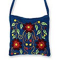 Wool 'Valley Flower' Shoulder Bag (Peru)