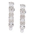 Sterling Silver White Sapphire Earrings