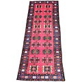 Convenient guidepost on carpet Persian Iranian Hand-knotted Persian Hamadan Wool Rug (3'5 x 10'1)