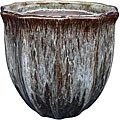 Michael Carr Designs Brown Glazed Planter (Set of 4)